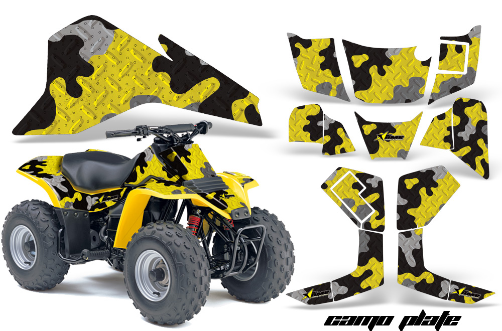 Suzuki LT80 Graphics CamoPlate Yellow